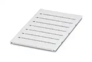 0824613: Terminal Block Marker, White, Marker Sheet, Terminal Blocks, Blank (Legend), 12 mm, UC-TM