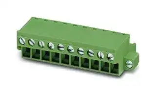 1739648: Pluggable Terminal Block, w/ Flange, 5 mm, 17 Ways, 2.5 mm², Screw