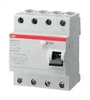 2CSF204006R1250: Circuit Breaker, RCCB, F200, 4P, 30 mA, 400 V, 25 A