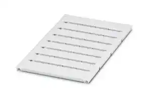 0819217: Terminal Block Marker, White, Marker Sheet, Terminal Blocks, Blank (Legend), 16 mm, UC-TM