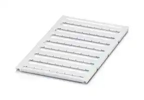 0818137: Terminal Block Marker, White, Marker Sheet, Terminal Blocks, Blank (Legend), 8.2 mm, UC-TMF
