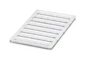 0819233: Terminal Block Marker, White, Marker Sheet, Terminal Blocks, Blank (Legend), 12 mm, UC-TMF