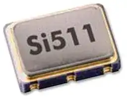 511ABA100M000AAG: Oscillator, 100 MHz, 50 ppm, SMD, 7mm x 5mm, 3.3 V, Si511 Series
