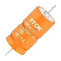 B40620A5168M001: Hybrid Aluminium Electrolytic Capacitor, 1600 µF, ± 20%, 25 V, Axial Leaded, 5300 µohm