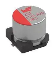 875105744003: Polymer Aluminium Electrolytic Capacitor, 15 µF, 50 V, Radial Can - SMD, 0.08 ohm