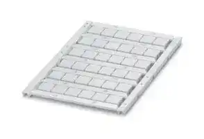 0829623: Terminal Block Marker, White, Marker Sheet, Terminal Blocks, Blank (Legend), 10.2 mm, UCT-TM
