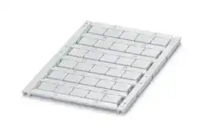0829630: Terminal Block Marker, White, Marker Sheet, Terminal Blocks, Blank (Legend), 12 mm, UCT-TM
