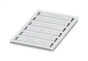 0829581: Terminal Block Marker, White, Marker Sheet, Terminal Blocks, Blank (Legend), 3.5 mm, UCT-TM
