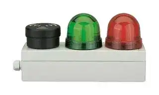 97510904.: Surface Housing, Signal Indicator, 3 Fold, Polycarbonate/ABS, Grey, IP65, 266 x 80 x 60 mm