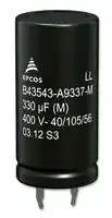 B43540E2337M000: Electrolytic Capacitor, Snap-in, 330 µF, 250 V, ± 20%, Snap-In, 10000 hours @ 85°C