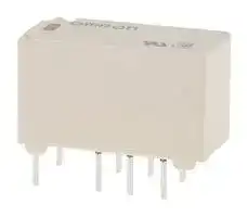 G6S-2-DC12: Signal Relay, 12 VDC, DPDT, 2 A, G6S Series, Through Hole, Non Latching