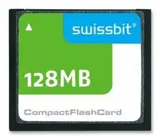 SFCF0128H1BK1MT-I-MS-553-SMA: Flash Memory Card, Compact Flash Card, Type I, 128 MB