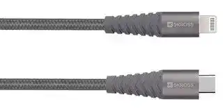 2.700273: USB Cable, Type C Plug to Lightning Connector, 2 m, 6.6 ft, Space Grey