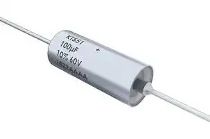 T551B756M075AH — Tantalum Polymer Capacitor, 75 µF, ± 20%, 75 V, B, 0.11 ohm, Axial Leaded