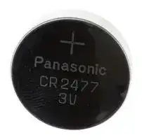 CR-2477/BN: Battery, 3 V, 2477, Lithium Manganese Dioxide, 1 Ah, Pressure Contact, 1
