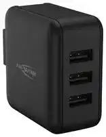 1001-0139: AC USB Power Supply Travel Charger, PC (Polycarbonate) Body, US Plug, Euro Plug, UK Plug, 0.5A, 240V