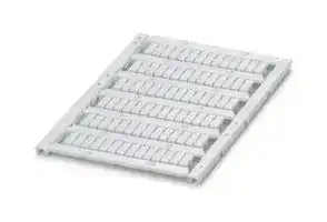 0828732: Terminal Block Marker, White, Marker Sheet, Terminal Blocks, Blank (Legend), 4.2 mm, UCT-TM