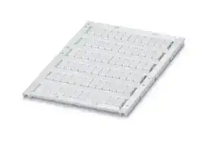 0829595: Terminal Block Marker, White, Marker Sheet, Terminal Blocks, Blank (Legend), 5.2 mm, UCT-TM