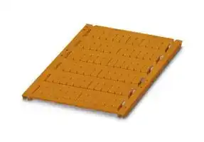 0829155: Terminal Block Marker, Orange, Marker Sheet, Terminal Blocks, Blank (Legend), 5.2 mm, UCT-TM