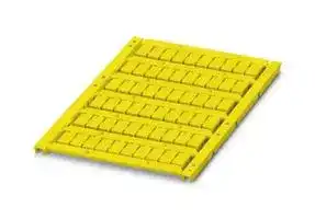 0828737: Terminal Block Marker, Yellow, Marker Sheet, Terminal Blocks, Blank (Legend), 6.2 mm, UCT-TM