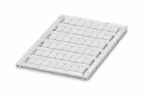 0828738: Terminal Block Marker, White, Marker Sheet, Terminal Blocks, Blank (Legend), 7.62 mm, UCT-TM
