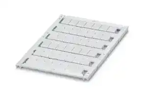 0829616: Terminal Block Marker, White, Marker Sheet, Terminal Blocks, Blank (Legend), 8.2 mm, UCT-TM