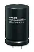 B43540A5187M000: Electrolytic Capacitor, Snap-in, 180 µF, 450 V, ± 20%, Snap-In, 10000 hours @ 85°C