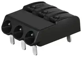 2060-1473/998-404: Wire-To-Board Terminal Block, Black, 4 mm, 3 Ways, 24 AWG, 18 AWG, 0.75 mm², Push In