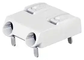 2060-1852/998-404: Wire-To-Board Terminal Block, White, 8 mm, 2 Ways, 24 AWG, 18 AWG, 0.75 mm², Push In