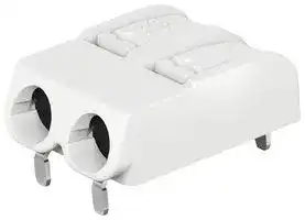 2061-1602/998-404: Wire-To-Board Terminal Block, White, 6 mm, 2 Ways, 20 AWG, 16 AWG, 1.5 mm², Push In
