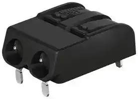 2061-1662/998-404: Wire-To-Board Terminal Block, Black, 6 mm, 2 Ways, 20 AWG, 16 AWG, 1.5 mm², Push In