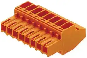 1638550000: Pluggable Terminal Block, 3.5 mm, 2 Ways, 28AWG to 14AWG, 1.5 mm², Screw, 10 A, Orange