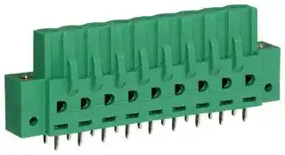 CTBP97VJ/9FL: Terminal Block, Flanged, Socket, 5.08 mm, 9 Ways, Through Hole Vertical