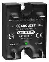 84134017N: Solid State Relay, 25 A, 280 VAC, Panel Mount, Quick Connect, Zero Crossing