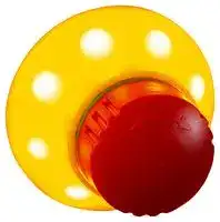ES21-AT1130: Safety Command Device, Emergency Stop Pushbutton, Rotary, IP54, -30 °C to 55 °C, ES21 Series