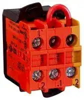ES21-CG2001: Safety Command Device, Emergency Stop Pushbutton, 2 NC, Panel Mount, ES21 Series