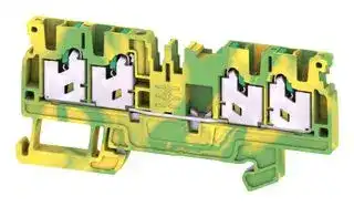 2674580000: DIN Rail Mount Terminal Block, 4 Ways, 20 AWG, 14 AWG, 2.5 mm², Snap In, 24 A