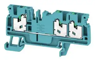 2753950000: DIN Rail Mount Terminal Block, 3 Ways, 20 AWG, 14 AWG, 2.5 mm², Snap In, 24 A