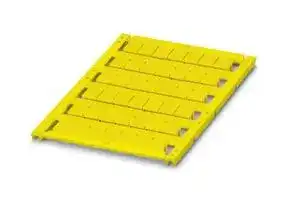 0828741: Terminal Block Marker, Yellow, Marker Sheet, Terminal Blocks, Blank (Legend), 8.2 mm, UCT-TM