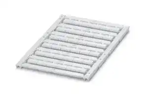 0829204: Terminal Block Marker, White, Marker Sheet, Terminal Blocks, Blank (Legend), 10.2 mm, UCT-TM