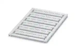 0829214: Terminal Block Marker, White, Marker Sheet, Terminal Blocks, Blank (Legend), 12 mm, UCT-TM