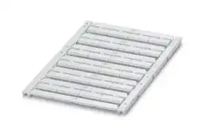 0829218: Terminal Block Marker, White, Marker Sheet, Terminal Blocks, Blank (Legend), 16 mm, UCT-TM