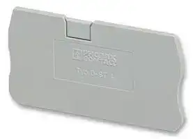 3030420: End Cover, Length: 55.9 mm, Width: 2.2 mm, Height: 29 mm, Grey