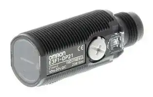 E3F1-DN22: Photoelectric Sensor, 300 mm, NPN Open Collector, 100 mA Output, 10 VDC to 30 VDC