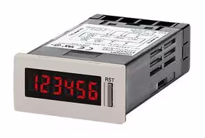 H7GP-TD: Panel Mount Timer, 12 VDC, 24 VDC, 0.1 h, 99999.9 h, 22.2 mm, 45 mm