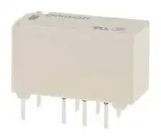 G6S-2-Y-DC5: Signal Relay, 5 VDC, DPDT, 2 A, G6S Series, Through Hole, Non Latching