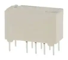 G6SK-2-DC12: Signal Relay, 12 VDC, DPDT, 2 A, G6S Series, Through Hole, Latching Dual Coil