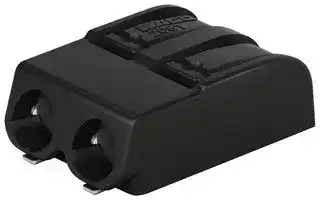 2061-622/998-404: Wire-To-Board Terminal Block, Black, 6 mm, 2 Ways, 20 AWG, 16 AWG, 1.5 mm², Push In