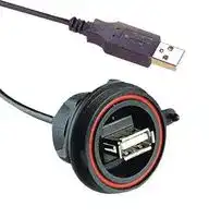 PX0844/A/0M50/A: USB CABLE, 2.0 A PLUG-RCPT, 19.7"
