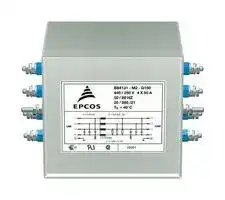 B84131M0001G135: Power Line Filter, General Purpose, 440 VAC, 35 A, Three Phase, 1 Stage, Chassis Mount
